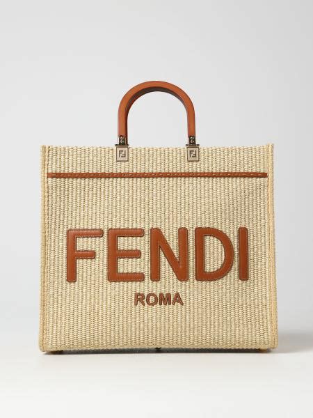 borsa in paglia fendi|borse in pelle donna.